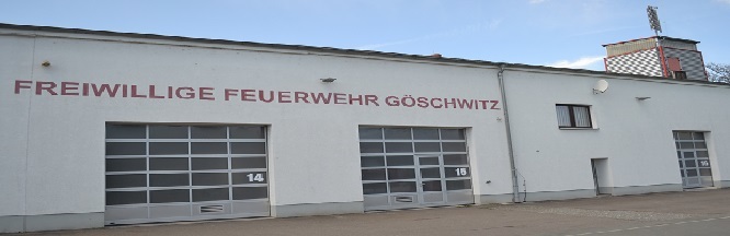 Hier ist das Gerätehaus der Freiwilligen Feuerwehr Jena-Göschwitz zu sehen